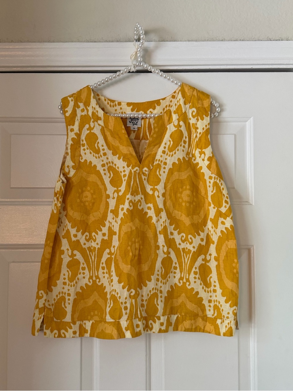 Ivy Jane Golden Yellow Ikat Top